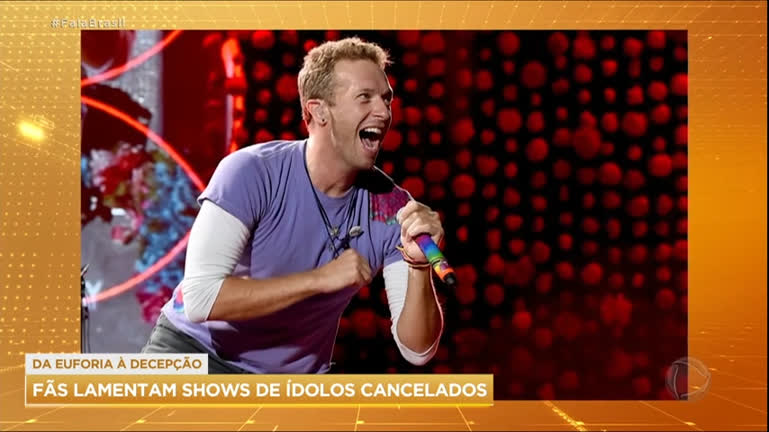 Vídeo: Fãs lamentam shows adiados do Coldplay no Brasil