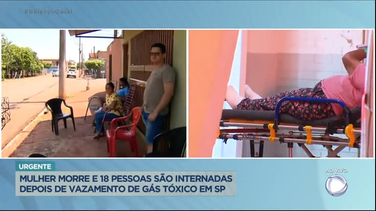 Vídeo: Mulher morre e 18 pessoas são internadas depois de vazamento de gás tóxico em SP