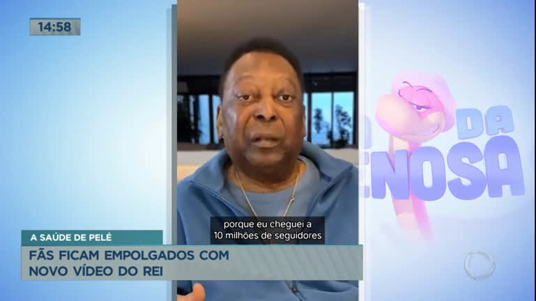 Vídeo: Pelé comemora após atingir 10 mil seguidores nas redes sociais