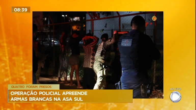 Vídeo: Polícia realiza operação para combater crimes na região do Plano Piloto