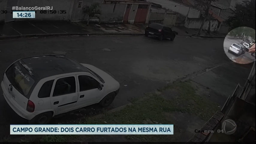 Vídeo: Carros são furtados em rua de Campo Grande, zona oeste do Rio