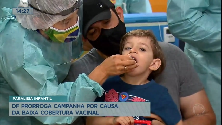 Vídeo: DF prorroga campanha de imunização contra poliomielite