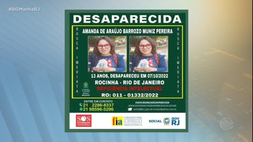 Vídeo: Criança de 13 anos desaparece na comunidade da Rocinha