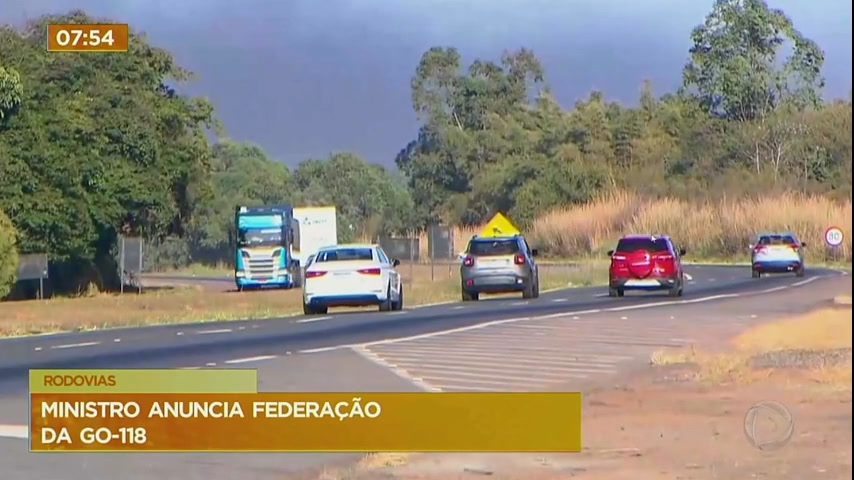 Vídeo: Ministro da infraestrutura anuncia federalização de rodovia em Goiás