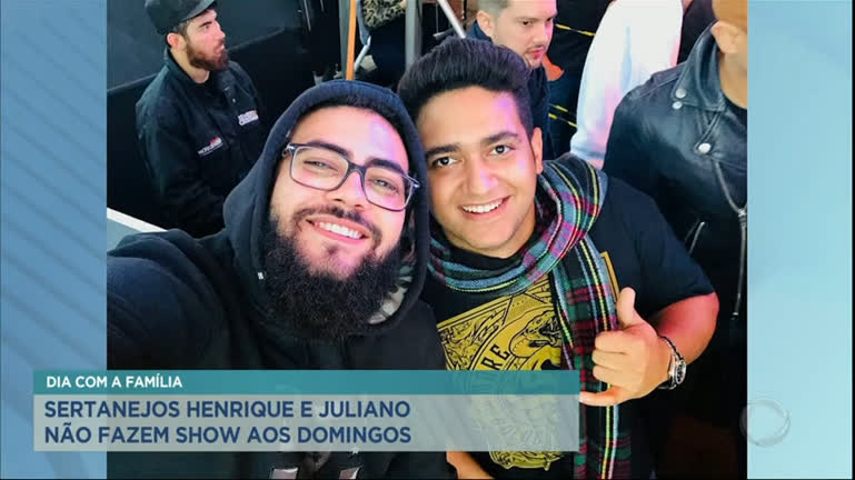 Vídeo: Henrique e Juliano revelam que não fazem shows aos domingos para ficarem com a família