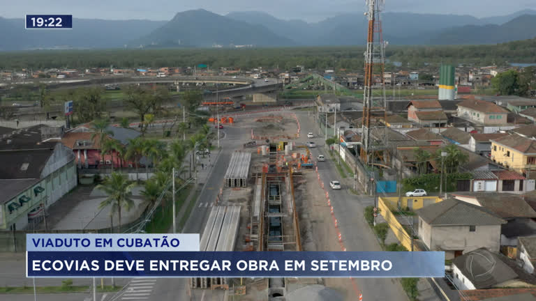 Vídeo: Obras no Viaduto Rabo do Dragão em Cubatão