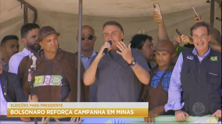 Vídeo: Eleições 2022: Bolsonaro reforça campanha em Minas Gerais; Lula cumpre agenda no Nordeste