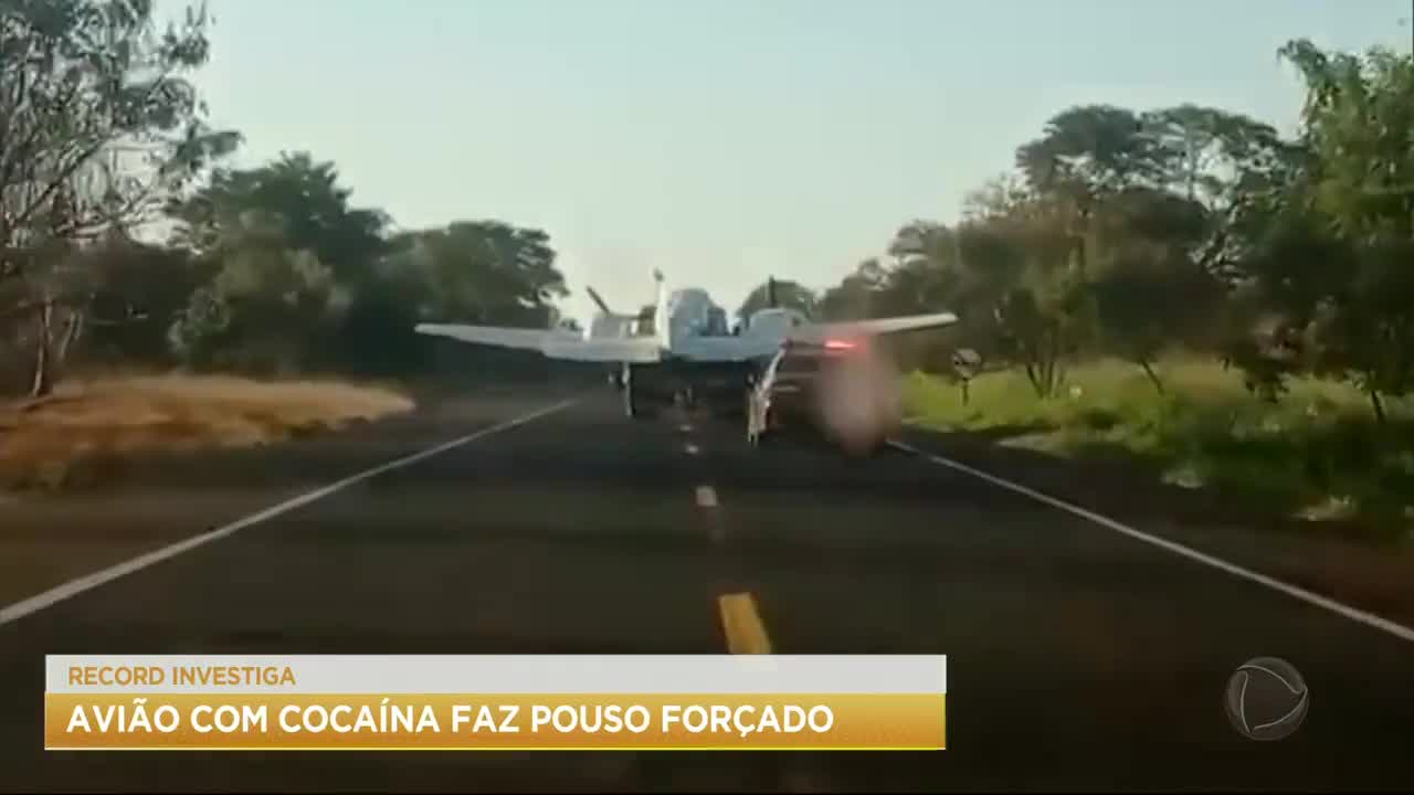 Vídeo: Record Investiga: Avião com cocaína fez pouso forçado no Mato Grosso do Sul