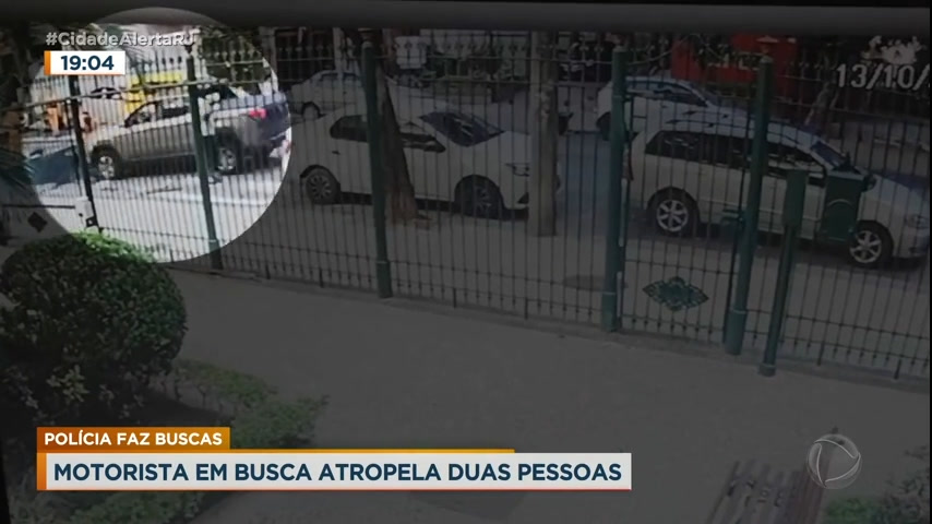 Vídeo: Polícia busca motorista que atropelou duas pessoas na Tijuca, zona norte do Rio