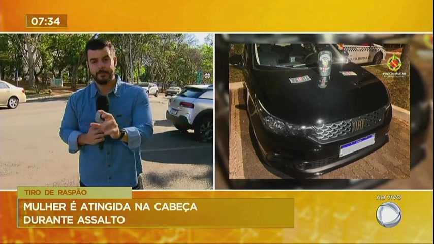 Mulher é atingida com tiro na cabeça durante assalto na Asa Norte (DF)