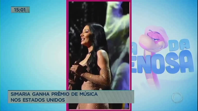 Vídeo: Simaria recebe prêmio de música latina nos Estados Unidos