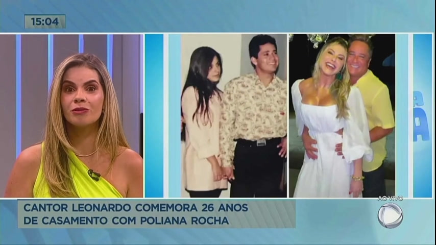 Vídeo: Leonardo e Poliana Rocha comemoram 26 anos de casados