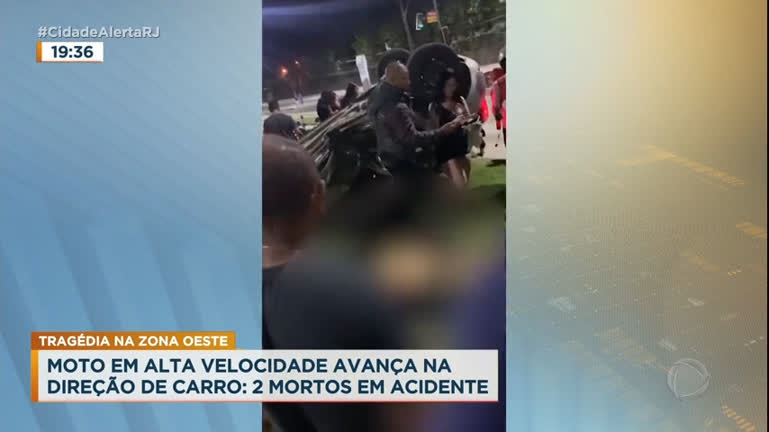 Vídeo: Acidente de trânsito deixa dois mortos na zona oeste do Rio