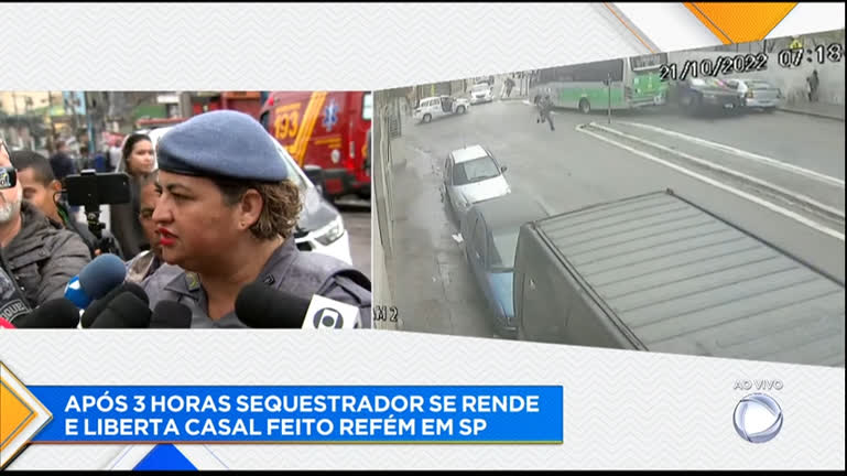 Vídeo: Major da PM dá detalhes sobre negociação com sequestrador que manteve casal refém em São Paulo
