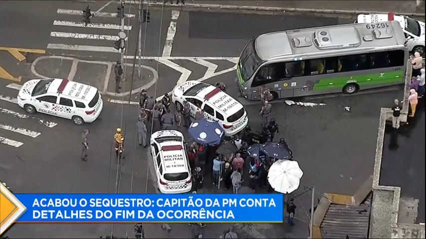 Vídeo: Após três horas de negociação, sequestradores se rendem e libertam casal refém