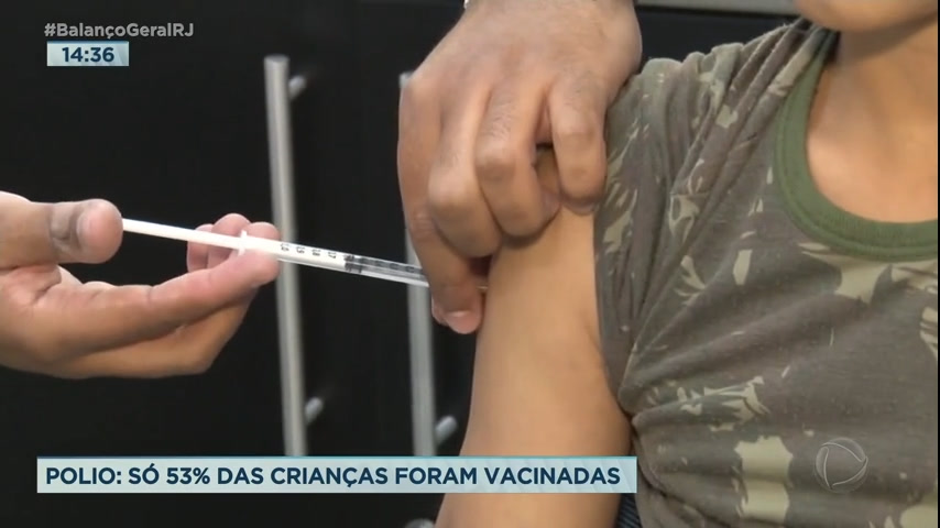 Vídeo: Rio registra apenas 53% crianças vacinadas contra a poliomielite