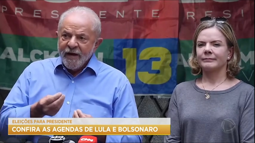 Vídeo: Confira as agendas de Lula e Bolsonaro a seis dias do segundo turno