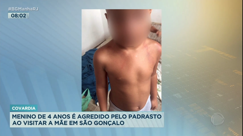 Vídeo: Menino de 4 anos é agredido pelo padrasto em São Gonçalo (RJ)