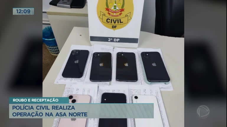 Vídeo: Polícia do DF realiza operação para recuperar celulares roubados