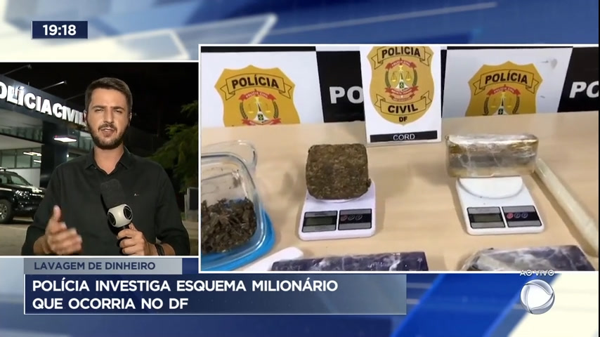 Vídeo: Polícia do DF investiga esquema de lavagem de dinheiro e tráfico de drogas