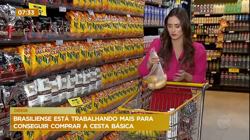 Vídeo: Pesquisa do Dieese mostra que brasiliense precisa trabalhar mais para comprar cesta básica