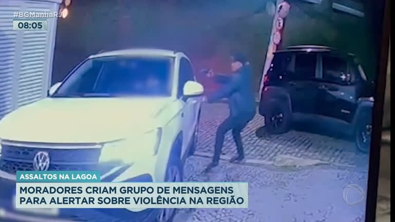 Vídeo: Moradores criam grupo de mensagens para alertar sobre violência na zona sul do Rio