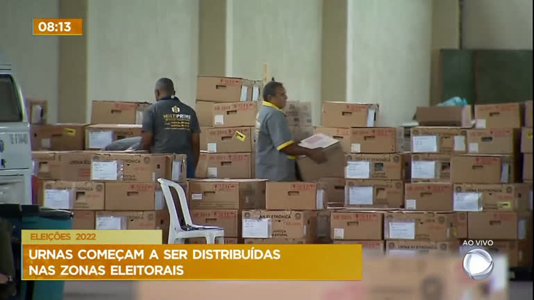 Vídeo: Urnas Eletrônicas começam a ser distribuídas para zonas eleitorais