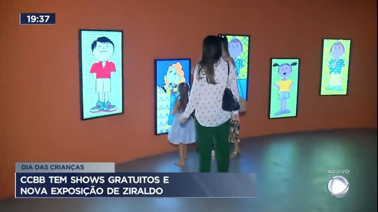 Vídeo: CCBB tem shows gratuitos e nova exposição de Ziraldo