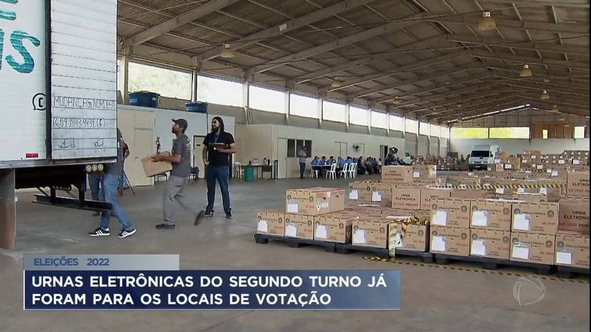 Vídeo: Urnas eletrônicas começam a transportadas para os locais de votação nesta quinta