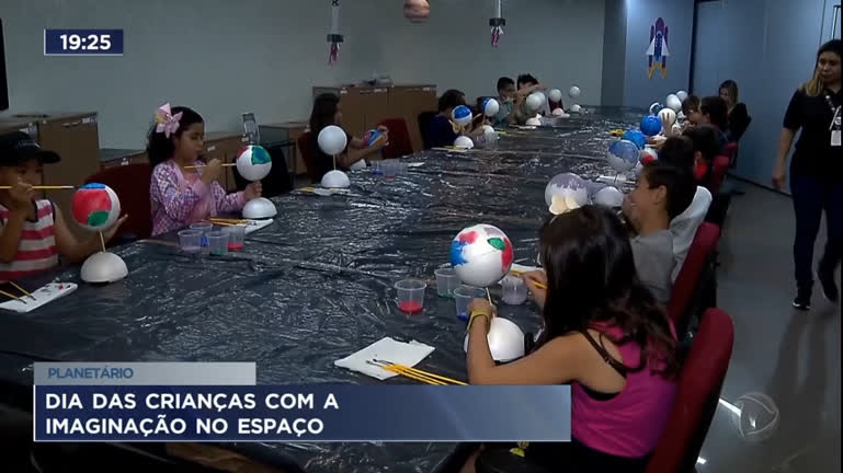 Vídeo: Planetário oferece programação especial para o dia das crianças