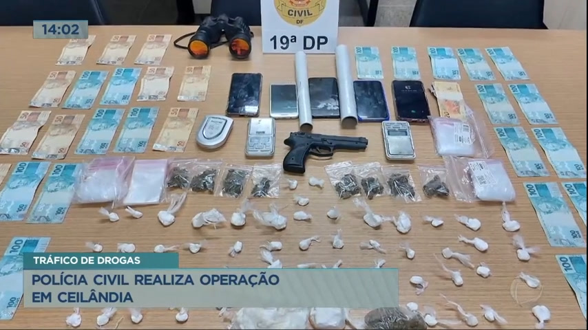 Vídeo: Polícia realiza operação contra tráfico de drogas em Ceilândia