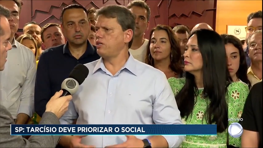 Vídeo: Novo governador de SP, Tarcísio de Freitas promete priorizar área social