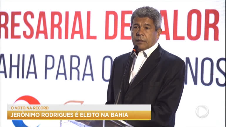 Vídeo: Com 52,79% dos votos, Jerônimo Rodrigues (PT) é eleito governador na Bahia