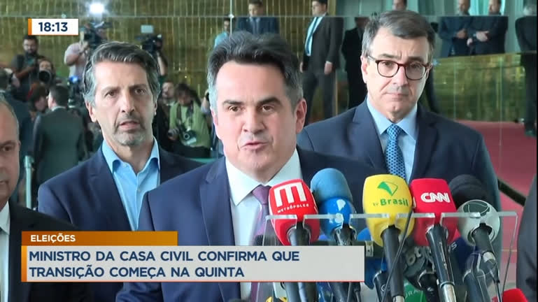 Vídeo: Ministro da Casa Civil diz que transição do governo começa quinta (8)
