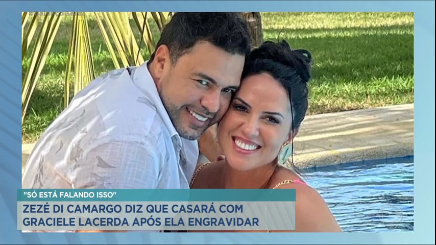 Vídeo: Zezé di Camargo revela que só vai se casar com Graciele Lacerda quando ela engravidar