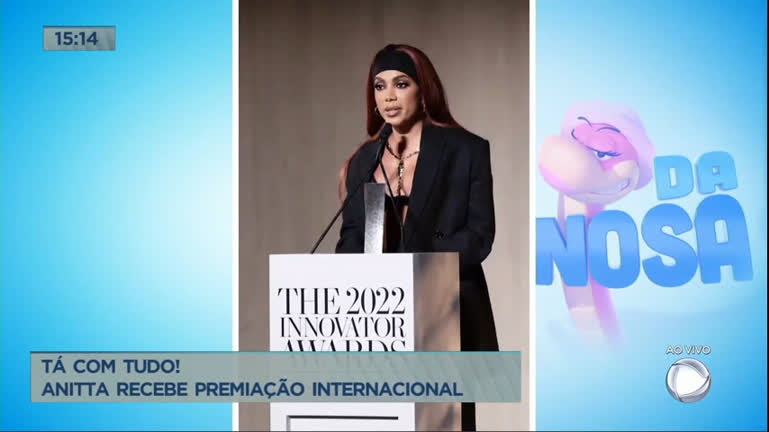 Vídeo: Anitta recebe prêmio de inovação nos Estados Unidos