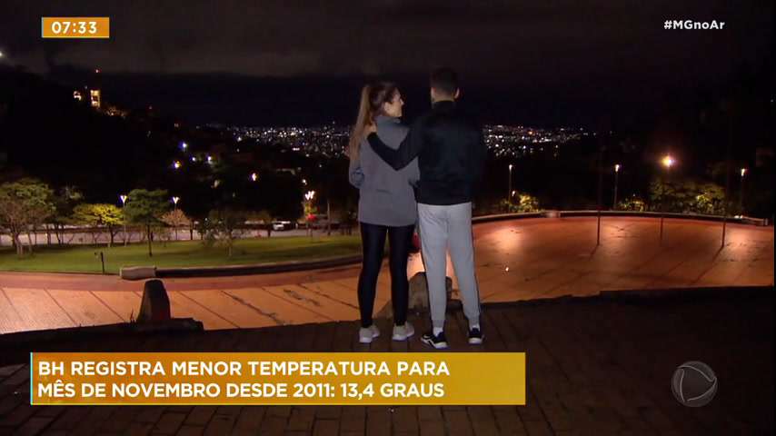 Vídeo: BH registra menor temperatura para novembro nos últimos 11 anos