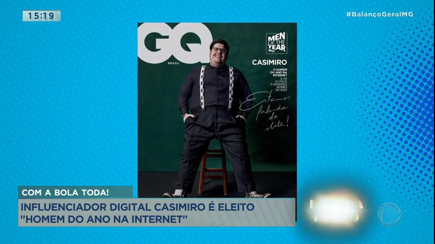 Casimiro é eleito Homem do Ano em Conteúdo Digital pela GQ Brasil