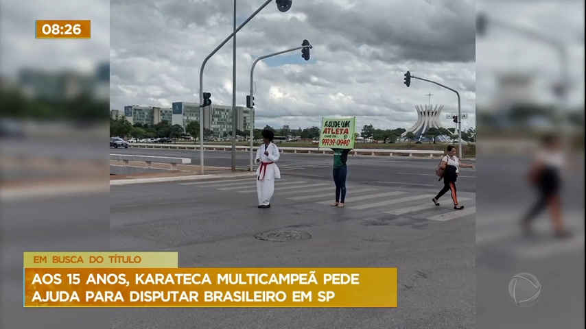 Vídeo: Carateca multicampeã do DF precisa de patrocínio para disputar campeonato brasileiro em SP
