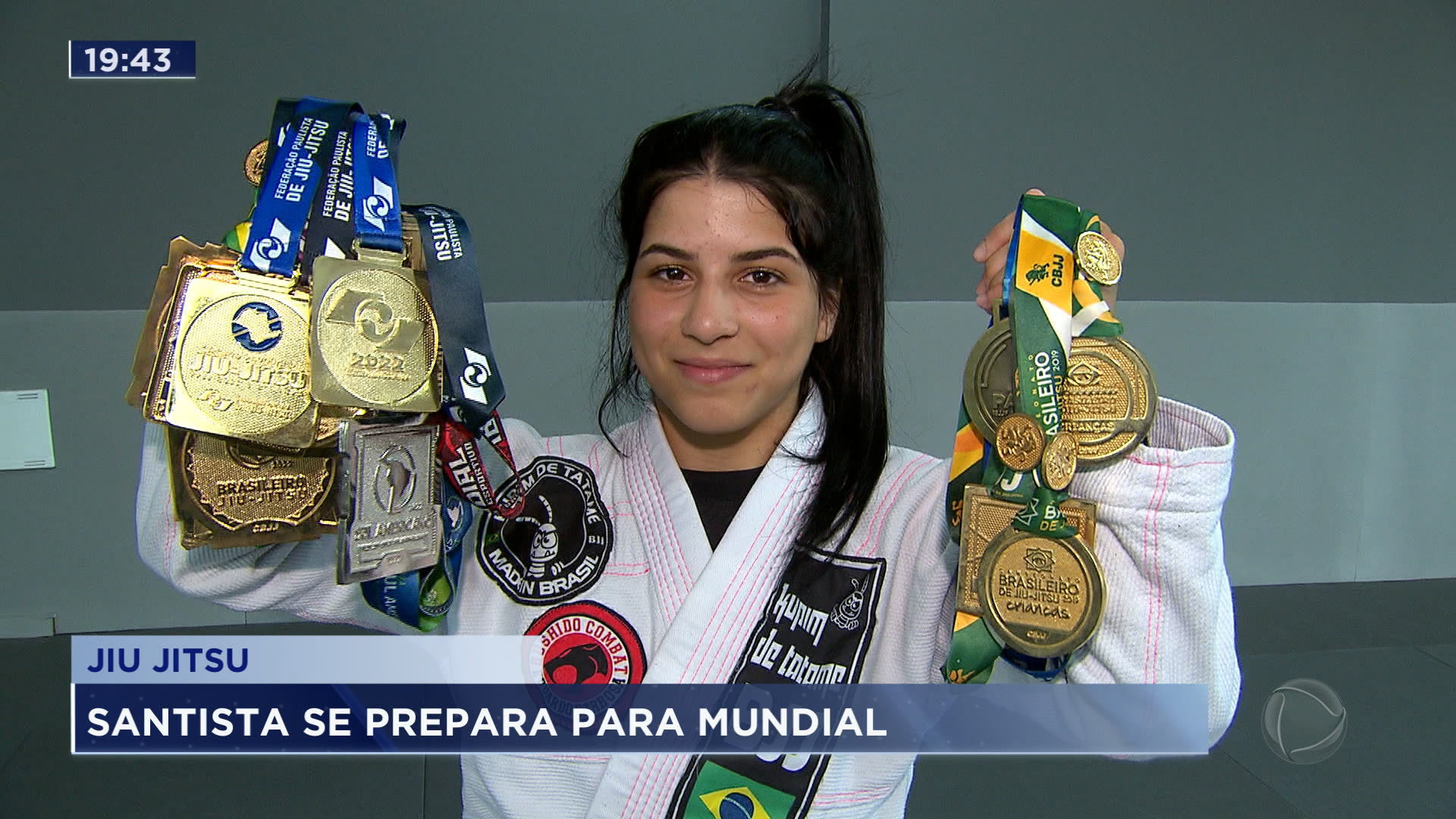 Vídeo: Atleta de jiu jitsu de Santos é destaque