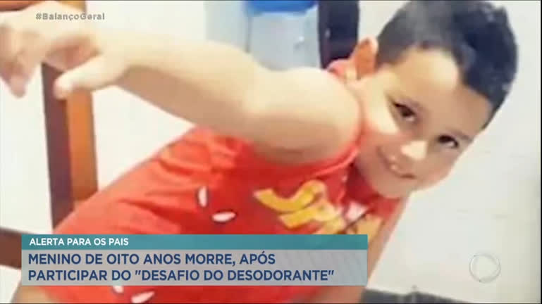 Desafio da internet: menino de 10 anos morre asfixiado com desodorante em  BH - RIC Mais