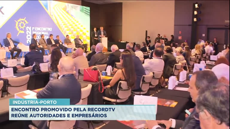 Vídeo: Encontro Regional Indústria Porto reúne autoridades em Santos