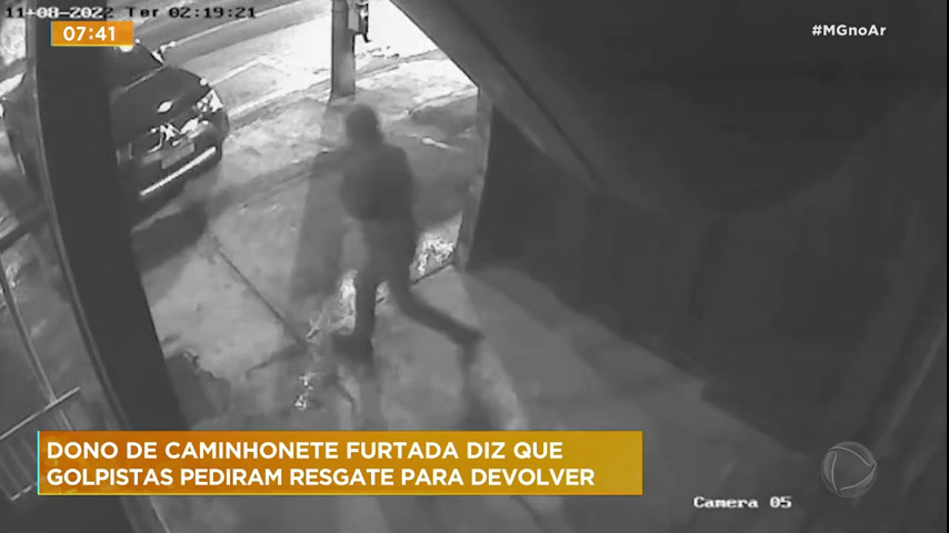 Vídeo: Caminhonete avaliada em R$100 mil é furtada em Belo Horizonte