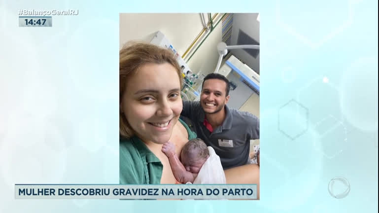 Vídeo: Mulher descobre gravidez pouco antes do parto no Rio