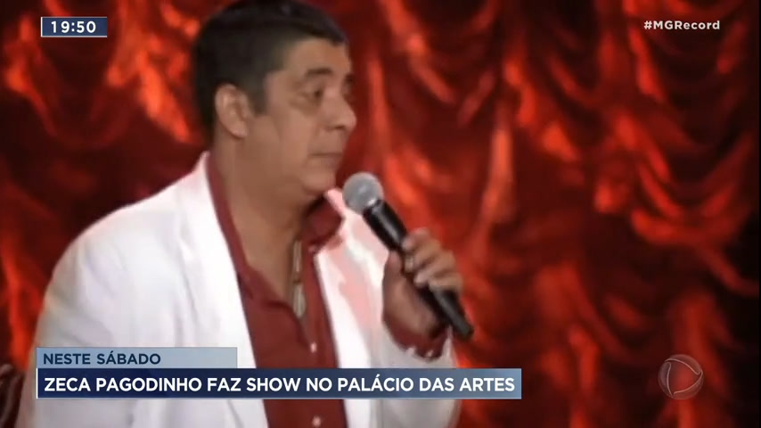 Vídeo: Zeca Pagodinho faz show no Palácio das Artes