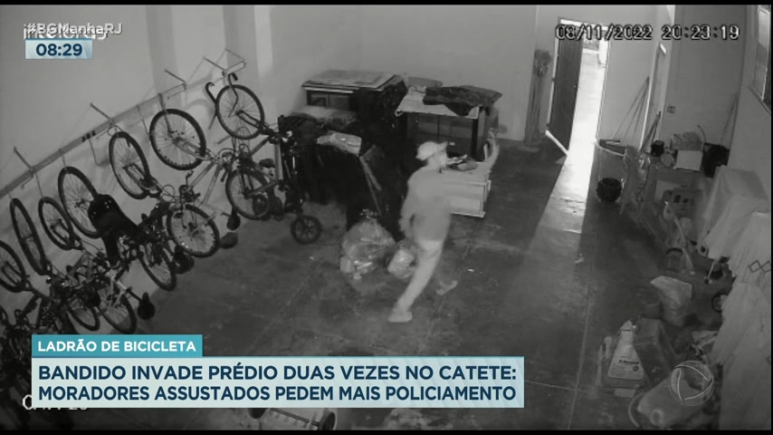 Vídeo: Ladrão invade prédio pela segunda vez na zona sul do Rio