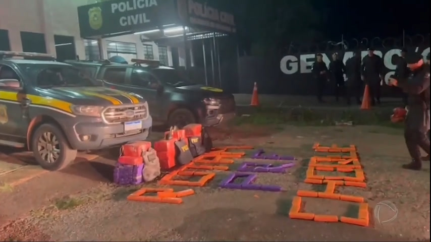 Vídeo: Polícia prende suspeito com 280 quilos de maconha em Goiás