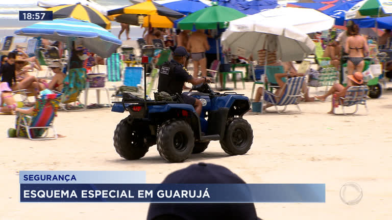 Vídeo: Operação especial de segurança em Guarujá
