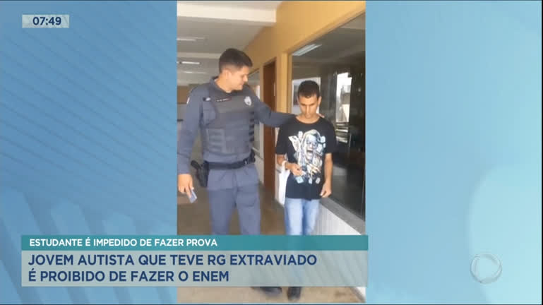 Vídeo: Jovem autista que teve RG extraviado é impedido de fazer prova do Enem
