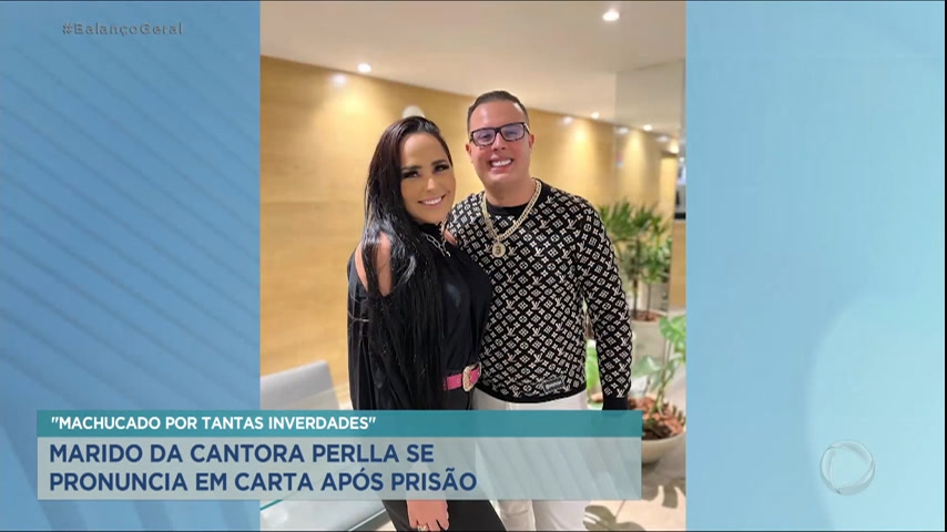 Vídeo: Patrick Abrahão manda carta da prisão para cantora Perlla